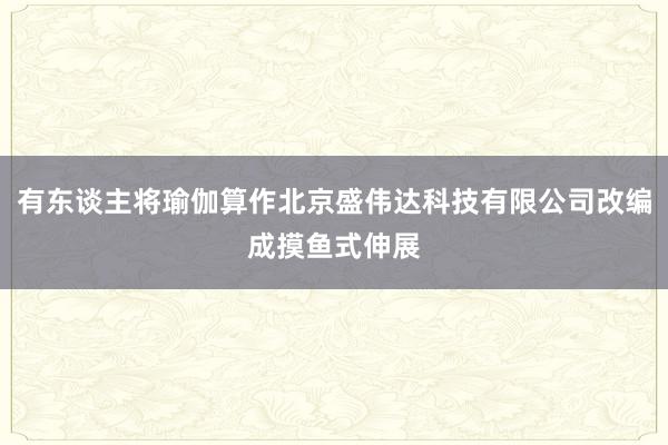 有东谈主将瑜伽算作北京盛伟达科技有限公司改编成摸鱼式伸展